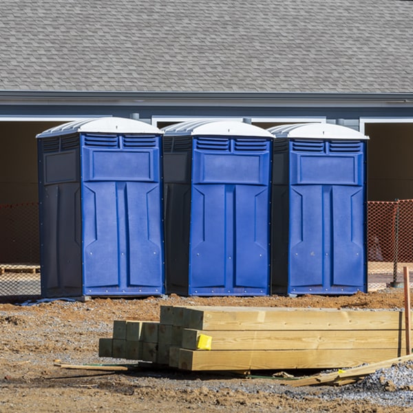 are there any restrictions on what items can be disposed of in the porta potties in Blue Bell